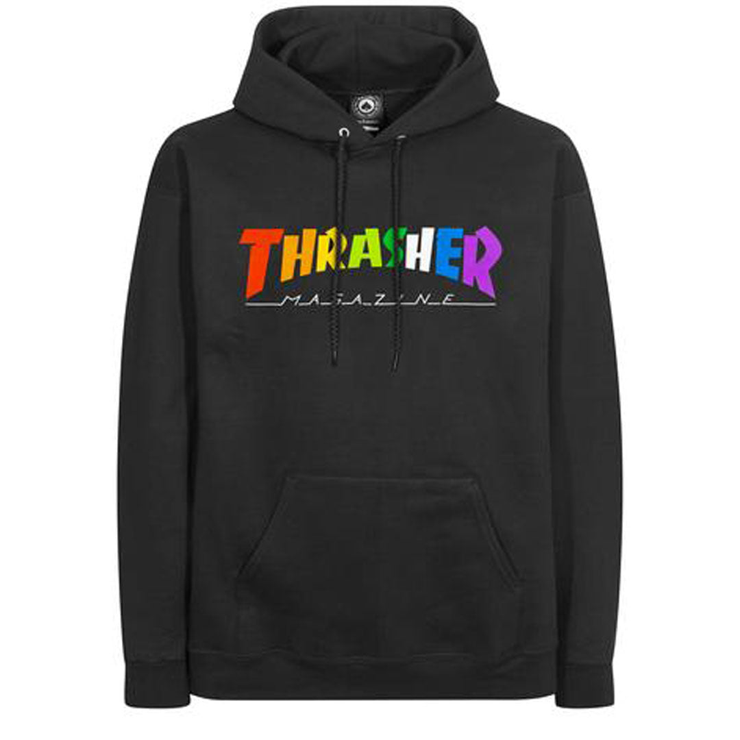 Thrasher Rainbow Mag Hood - Black