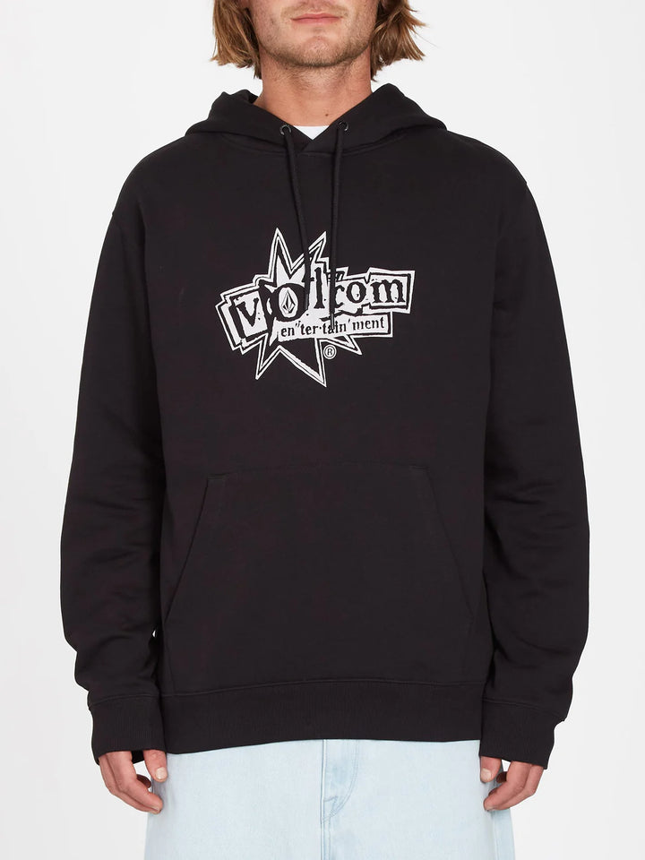 Volcom V ENTERTAINMENT KAPUZENPULLOVER - BLACK (BLK)