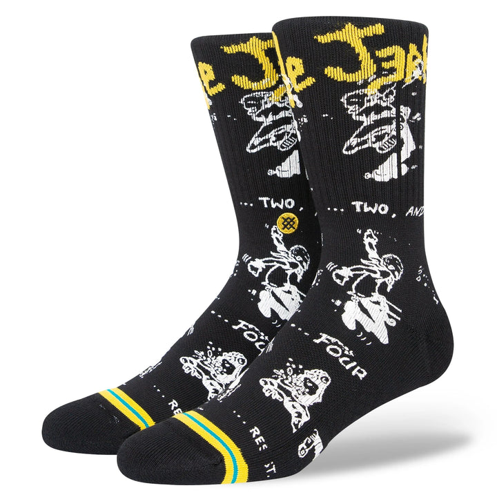 Stance CIRCLE JERKS CREW SOCKEN - Yellow