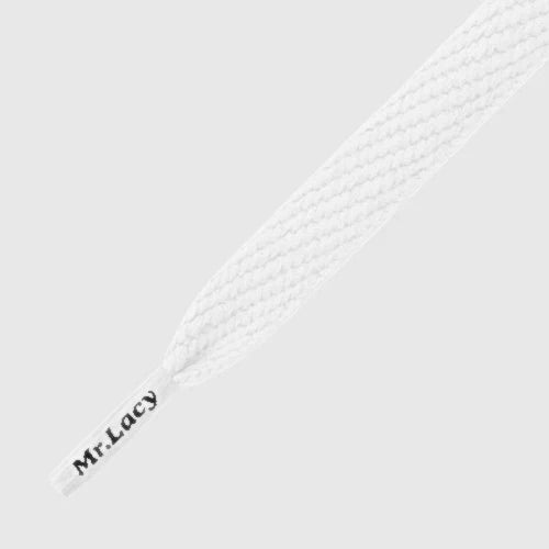 Mr. Lacy Flatties 8 -120cm Laces - White