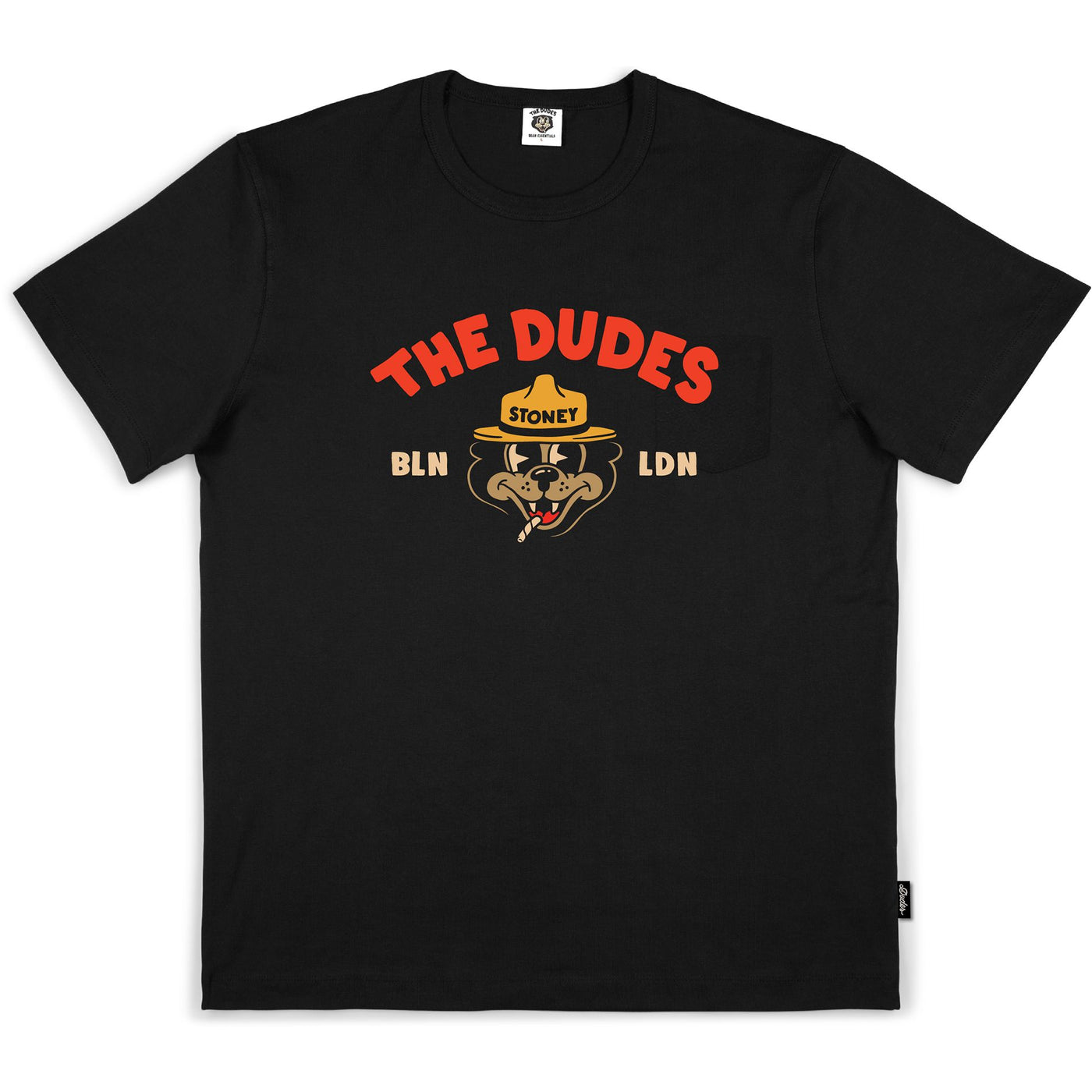 The Dudes Big Stoney Heavyweight T-Shirt - Caviar