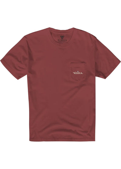 Vissla West Winds Premium Pocket T-Shirt Brick (BRK)