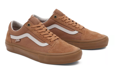 Vans Old Skool Skate Shoe - Light Brown / Gum