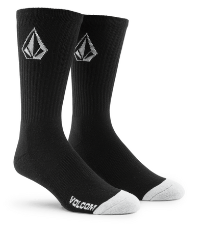 Volcom Full Stone Socks  3 Pairs - Black