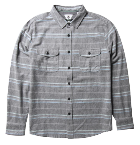 Vissla Central Coast Flannel Hemd - Black (BLK)