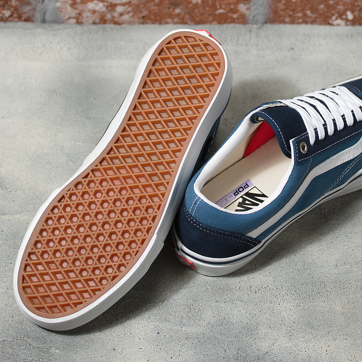 Vans Old Skool Skate Shoe - Navy / White