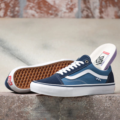 Vans Old Skool Skate Shoe - Navy / White